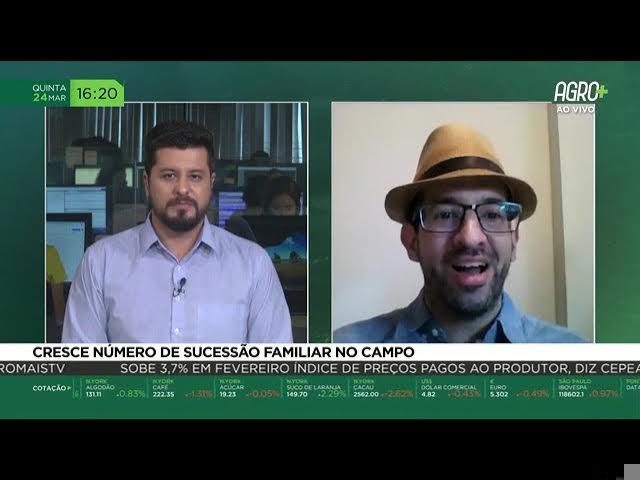 Jovens agricultores aprendendo técnicas de sucessão familiar