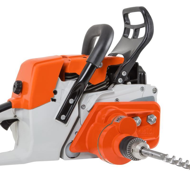 Detalhes da Furadeira de poste a gasolina FP-2000 Stihl e acessórios