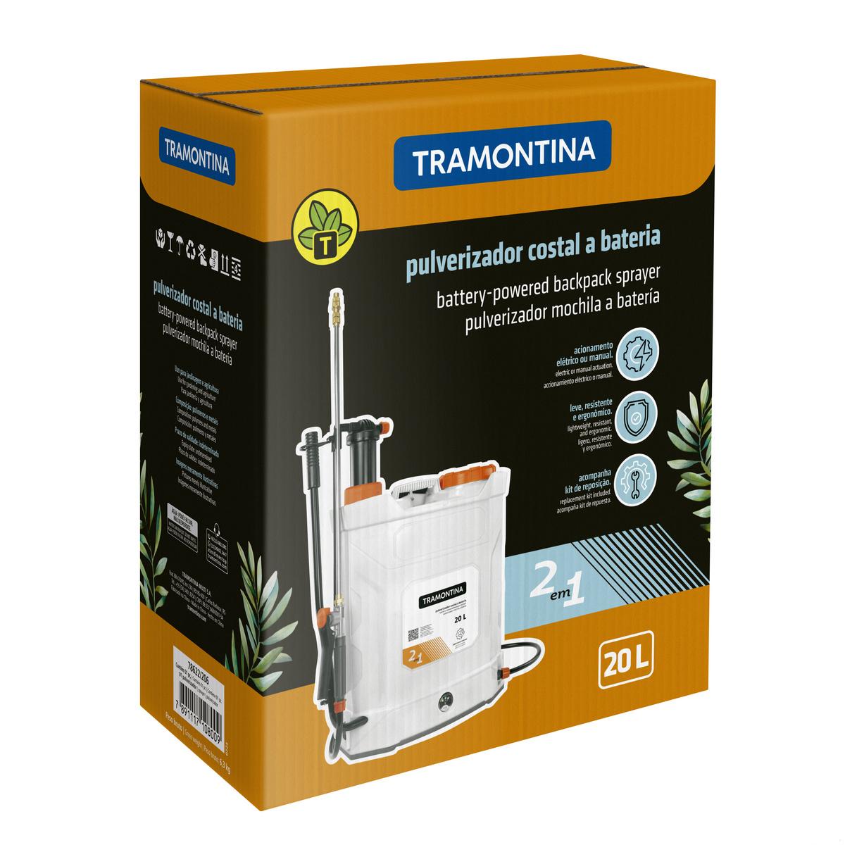 Aplicação do Pulverizador costal manual 20L Jacto PJH-20 em campo