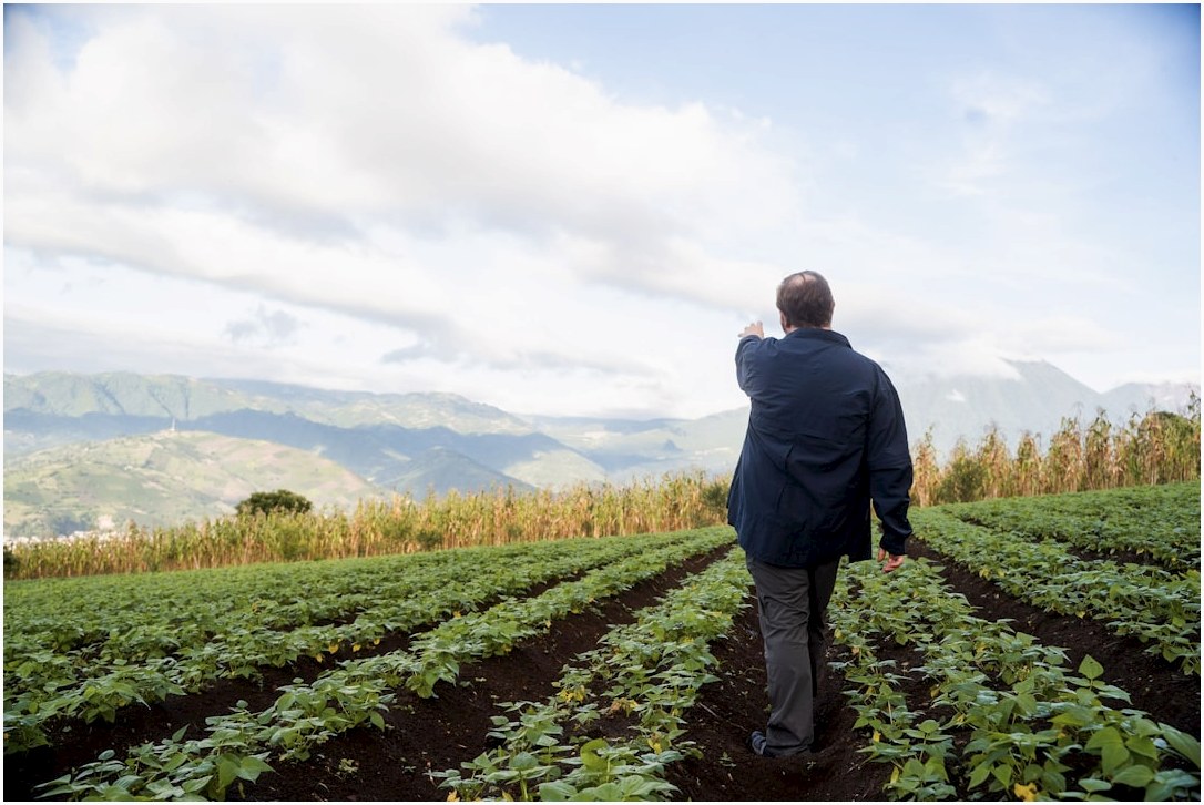 man in black jacket walking on green grass field during daytime