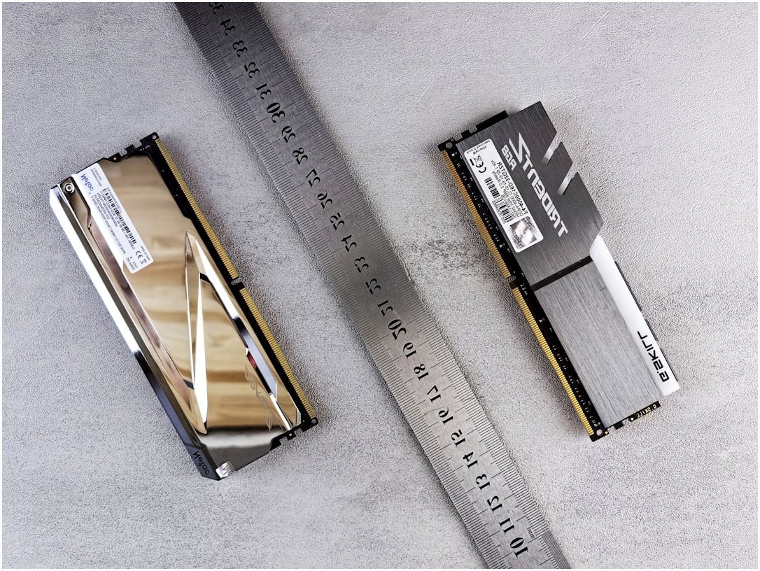 a close up of a ruler and a memory card