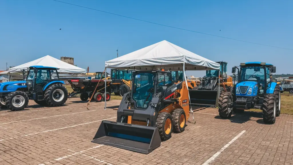Máquinas e estandes da Agrotec 2026 em Porto Velho