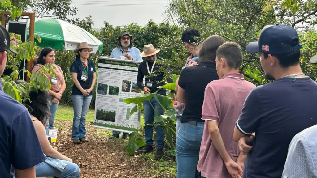 Grupo acompanha demonstração de manejo agroecológico na Vitrine Tecnológica de Agroecologia