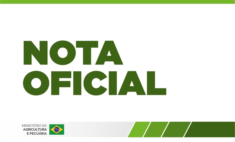 Arte de nota oficial do Ministério da Agricultura e Pecuária sobre vacinas contra clostridioses