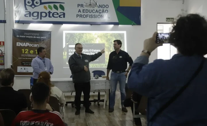 Lançamento do ENAPecan 2026 durante a Expointer