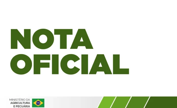 Nota oficial do Ministério da Agricultura e Pecuária sobre a disponibilidade de vacinas contra clostridioses.